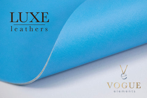 Luxe Leather-Blue Sky