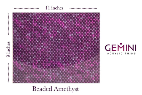 Gemini-Beaded Amethyst