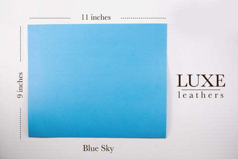 Luxe Leather-Blue Sky