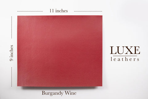 Luxe Leather-Burgundy Wine