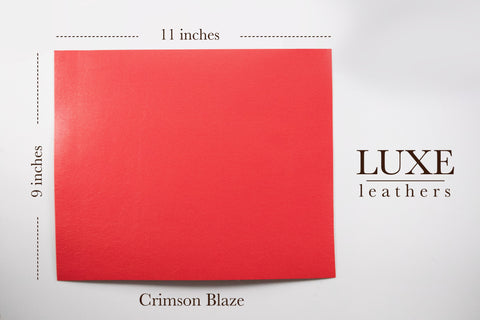 Luxe Leather-Crimson Blaze