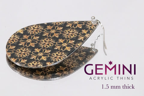 Gemini-Blackened Gold Medallions